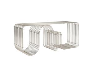 AYTM Banc d'assise Curva 100 cm Argent