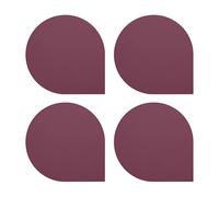 AYTM Dessous de verre Stilla Lot de 4 Bordeaux