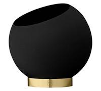 AYTM Pot de fleurs Globe - noir - Hauteur/Ø 15,4 x 17 cm