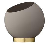 AYTM Pot de fleurs Globe - taupe - Hauteur/Ø 15,4 x 17 cm