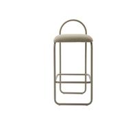 AYTM Tabouret de bar Angui bouclé Taupe