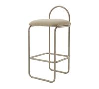 AYTM Tabouret de bar Angui bouclé Taupe