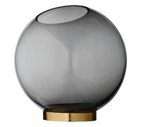 AYTM Vase Globe L noir-laiton