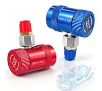 AYUMAL Adaptateur réfrigérant R1234yf, adaptateur à raccord rapide, coupleur manuel, côté haute et basse pression
