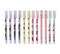 AYVRUOP 12 Pièces BP Merchandise Papeterie,BP Stylo Effacable,BP Accessoire,Groupe de Filles Coréennes Kpop Accessoires,Cadeau Kpop,Cadeaux de Collection de Fans(Noir)