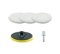 AYWTIUN plateau auto-agrippant Disque de ponçage floqué 3/4/5 pouces, support à crochet et boucle, tampons polissage, roue for perceuse électrique, polisseuse(3 inch Set)