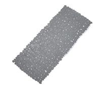 AYWTIUN Tapis de Bain Tapis de Baignoire antidérapant en Forme Galet, Lavable Machine, avec Trous Drainage, ventouses for Salle Bain Tapis de Douche antidérapant Senior(Grey,88x40cm)