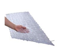 AYWTIUN Tapis de Bain Tapis de Baignoire antidérapant en Forme Galet, Lavable Machine, avec Trous Drainage, ventouses for Salle Bain Tapis de Douche antidérapant Senior(Transparent,70x36cm)