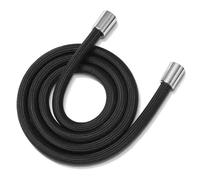 AYXAMO Flexible De Douche, Tuyau Douche Tuyau de Douche à Main Anti-enroulement 1.5/2M, Tube de Douche Flexible GI/2, Haute Pression, Interface Universelle, Bain-Douche, Tuyau en Nylon(Black,2.0M)