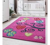 Ayyildiz Tapis pour Chambre d'enfant Facile d'entretien Motif Chouette Mignonne Polypropylène Violet P, Lilas, 160 x 230