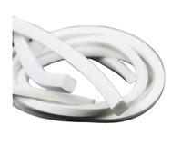 AYYSSM Bande d'étanchéité en Mousse de Silicone Blanche 1/2/5/10M, Joint éponge carré en Caoutchouc de Silicone for Joint de Garniture de Coupe-Froid de Porte de fenêtre(1 Meter,8mm x 8mm)
