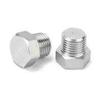 AYYSSM Bouchon Hexagonal extérieur en Acier Inoxydable 304 Bouchon de Fil Bouchon d'huile Hexagonal Bouchon à tête émoussée M12-M63(M30x1.5(1Pcs))