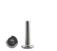 AYYSSM Boulon Hexagonal à tête Plate inclinée/vis for Meuble en Acier Inoxydable(20pcs M6x65)