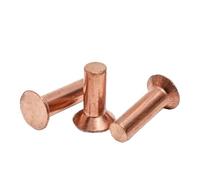 AYYSSM Rivets à tête fraisée en cuivre Massif M3 M4 M5 M6(16mm,M5 (10Pcs))