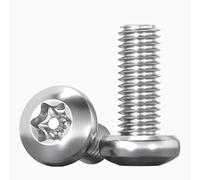 AYYSSM Vis de sécurité à tête Ronde en Acier Inoxydable 304 Vis inviolables Boulon antivol(M3 (20Pcs),10mm)