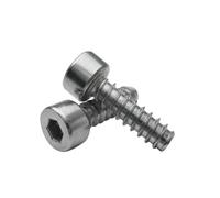 AYYSSM Vis taraudeuses à Douille hexagonale en Acier Inoxydable, 100 pièces, for Plastique M2 M2.6 M3 M3.5 M4 M5 (Size : M3X8)
