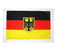 AZ FLAG - Drapeau Allemagne avec Aigle - 90x60 cm - Drapeau Allemand 100% Polyester Avec Oeillets Métalliques Intégrés - Pavillon 50 g