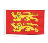 AZ FLAG - Drapeau Basse-Normandie - 45x30 cm - Pavillon Bas-Normand - France 100% Polyester Avec Deux Cordelettes - 20g