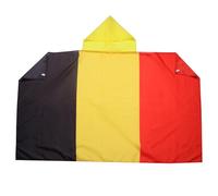 AZ FLAG Drapeau Belgique 150x90 cm - Cape Drapeau Belge 100% Polyester Avec Manches Intégrées - Body Flag 80g