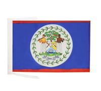 AZ FLAG - Drapeau Belize - 45x30 cm - Pavillon Bélizien Polyester Léger Avec Deux Cordelettes - 20g
