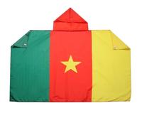 AZ FLAG Drapeau Cameroun 150x90 cm - Cape Drapeau Camerounais 100% Polyester Avec Manches Intégrées - Body Flag 80g