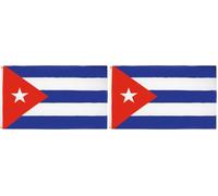 AZ FLAG Drapeau Cuba 150x90 cm Drapeau Cubain Polyester Léger 2 Œillets (Lot de 2)