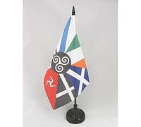 AZ FLAG Drapeau de Table Celtique multi 21x14 cm Socle Plastique
