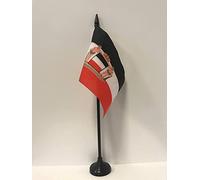 AZ FLAG Drapeau de Table Confédération de l'Allemagne du Nord 15x10 cm | Confédération de l'Allemagne du Nord 1867-1871 Usage intérieur Drapeau de bureau de l'ancienne Allemagne polyester 100D