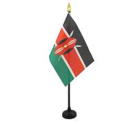 AZ FLAG Drapeau de Table Kenya 15x10 cm Polyester 100D Socle Plastique
