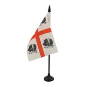 AZ FLAG Drapeau de Table Sardaigne nationaliste Sardisme 15x10 cm | Usage intérieur Drapeau de bureau du nationalisme sarde finition cousue et bords renforcés polyester 100D