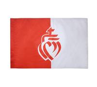 AZ FLAG Drapeau Département de la Vendée 150x90 cm Polyester 100D Fourreau | Usage intérieur et extérieur Drapeau décoratif vendéen catholique coutures doubles et bords renforcés avec fourreau pour mât