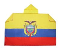 AZ FLAG Drapeau Equateur 150x90 cm - Cape Drapeau Équatorien 100% Polyester Avec Manches Intégrées - Body Flag 80g