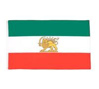 AZ FLAG Drapeau Iran Ancien 150x90 cm Iranien Polyester 100D 2 Œillets | Usage intérieur et extérieur Drapeau décoratif coutures doubles et bords renforcés avec œillets métalliques