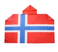 AZ FLAG Drapeau Norvège 150x90 cm - Cape Drapeau Norvégien 100% Polyester Avec Manches Intégrées - Body Flag 80g