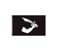 AZ FLAG - Drapeau Pirate Thomas Tew - 150x90 cm - Drapeau Corsaire Tête De Mort 100% Polyester Avec Oeillets Métalliques Intégrés - Pavillon 110 g