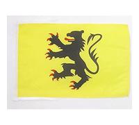 AZ FLAG - Drapeau Province de la Flandre française - 45x30 cm - Pavillon Flamand - France 100% Polyester Avec Deux Cordelettes - 20g