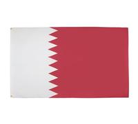 AZ FLAG - Drapeau Qatar - 90x60 cm - Polyester léger - Drapeau Qatarien Avec Oeillets Métalliques Intégrés - 40g