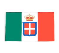 AZ FLAG - Drapeau Royaume d’Italie couronne - 150x90 cm - Drapeau 100% Polyester Avec Oeillets Métalliques Intégrés - Pavillon 110 g