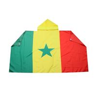 AZ FLAG Drapeau Sénégal 150x90 cm - Cape Drapeau Sénégalais 100% Polyester Avec Manches Intégrées - Body Flag 80g