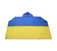 AZ FLAG Drapeau Ukraine 150x90 cm - Cape Drapeau Ukrainien 100% Polyester Avec Manches Intégrées - Body Flag 80g