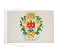 AZ FLAG - Drapeau Ville de Nice - 45x30 cm - Pavillon De Nice 100% Polyester Avec Deux Cordelettes - 20g