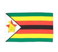 AZ FLAG - Drapeau Zimbabwe - 150x90 cm - Polyester léger - Drapeau Zimbabwéen Avec Oeillets Métalliques Intégrés - 80g