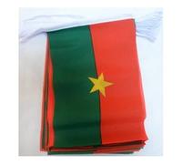 AZ FLAG Guirlande Burkina Faso 6 m 20 drapeaux Polyester Léger 21x15 cm