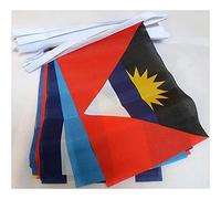 AZ FLAG - Guirlande Drapeau 30 pays des Caraïbes - 9 Mètres Avec 30 Fanions De L'Espace Caraïbe De 21x14 cm - Petits Drapeaux 100% Polyester - 90g