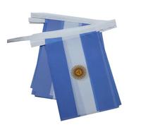 AZ FLAG - Guirlande Drapeau Argentine - 6 Mètres Avec 20 Fanions Argentin De 21x14 cm - Petits Drapeaux 100% Polyester - 60g