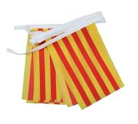 AZ FLAG - Guirlande Drapeau Catalogne - 4 Mètres Avec 20 Petits Drapeaux Catalan De 15x10 cm - Fanion 100% Polyester - 40g