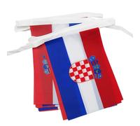 AZ FLAG - Guirlande Drapeau Croatie - 6 Mètres Avec 20 Fanions Croate De 21x14 cm - Petits Drapeaux 100% Polyester - 60g