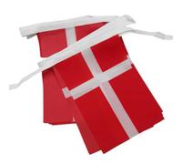 AZ FLAG - Guirlande Drapeau Danemark - 6 Mètres Avec 20 Fanions Danois De 21x14 cm - Petits Drapeaux 100% Polyester - 60g