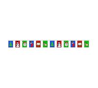 AZ FLAG - Guirlande Drapeau Décoration de Noël - 8 Mètres Avec 24 Fanions De Noël De 21x14 cm - Petits Drapeaux 100% Polyester - 80g