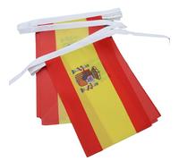 AZ FLAG - Guirlande Drapeau Espagne - 4 Mètres Avec 20 Petits Drapeaux Espagnol De 15x10 cm - Fanion 100% Polyester - 40g